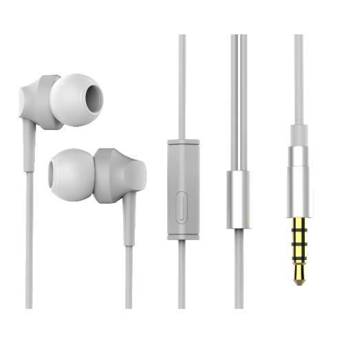 3.5mm Earphone Wired Headphone Earbud dengan Mikrofon